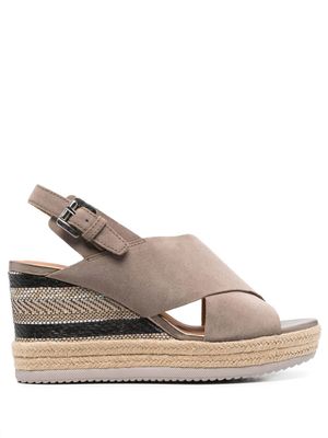 Geox espadrilles Ponza 85 mm compensées - Tons neutres