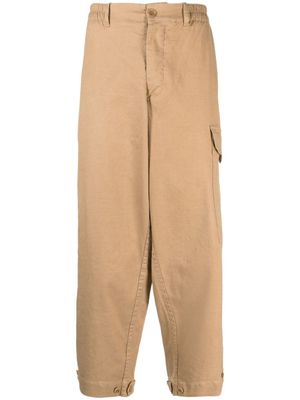 YMC pantalon court à taille élastiquée - Marron