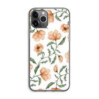 Peachy flowers: iPhone 11 Pro Max Transparant Hoesje