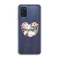 GRL PWR Flower: Samsung Galaxy A03s Transparant Hoesje
