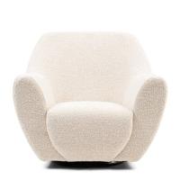 Riviera Maison - The Jill Swivel Chair White Sand FR - Wit zand