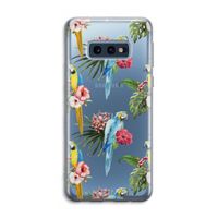 Kleurrijke papegaaien: Samsung Galaxy S10e Transparant Hoesje