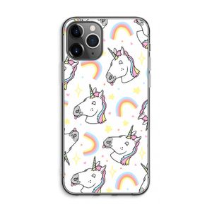 Rainbow Unicorn: iPhone 11 Pro Max Transparant Hoesje