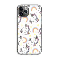 Rainbow Unicorn: iPhone 11 Pro Max Transparant Hoesje