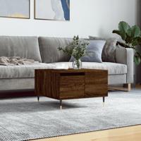 Salontafel 55x55x36,5 cm bewerkt hout bruin eikenkleur