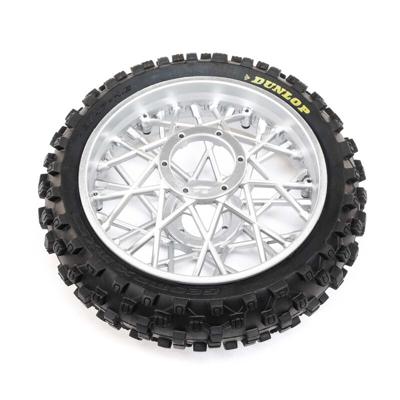 Losi - Dunlop MX53 Rear Tire Mounted, Chrome: Promoto-MX (LOS46007)