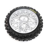Losi - Dunlop MX53 Rear Tire Mounted, Chrome: Promoto-MX (LOS46007)