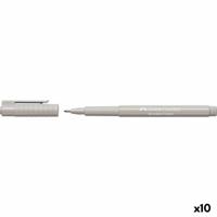 Permanente markeerstift Faber-Castell Broadpen Pastel Grijs (10 Stuks)