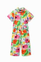 Lange gebloemde jumpsuit - RED - 9/10