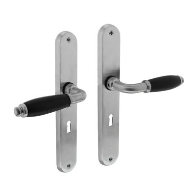 Intersteel DeurklinkCourgette ovaal sleutelgat mat chroom - 0017.020624