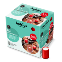 Bolsius relight navulling rood 30 uur (80 stuks)