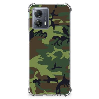 Motorola Moto G53 Doorzichtige Silicone Hoesje Army Dark Motorola Moto G53 Doorzichtige Silicone Hoesje Army Dark