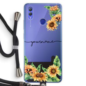 Zonnebloemen: Honor Note 10 Transparant Hoesje met koord