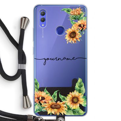 Zonnebloemen: Honor Note 10 Transparant Hoesje met koord