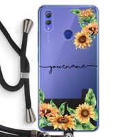 Zonnebloemen: Honor Note 10 Transparant Hoesje met koord