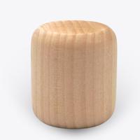Aromablok voor essentiële olie en aromatherapie van hout rond - thumbnail