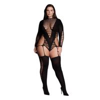 Le Désir by Shots Kalyke XXIII - Bodystocking met Turtleneck - Plus Size - thumbnail
