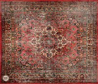 DRUMnBASE DRUMnBASE Sound Stage Persian Worn Red 185x165