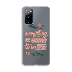 Optimistic flower girl: Samsung Galaxy S20 FE / S20 FE 5G Transparant Hoesje