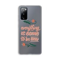 Optimistic flower girl: Samsung Galaxy S20 FE / S20 FE 5G Transparant Hoesje