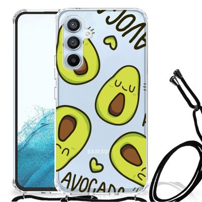 Samsung Galaxy A54 5G Stevig | Bumper Hoesje | Avocado Singing Samsung Galaxy A54 5G Stevig | Bumper Hoesje | Avocado Singing