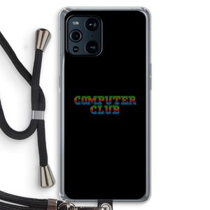 Retro: Oppo Find X3 Transparant Hoesje met koord