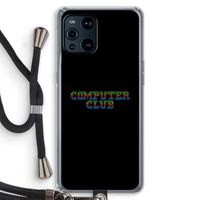 Retro: Oppo Find X3 Transparant Hoesje met koord