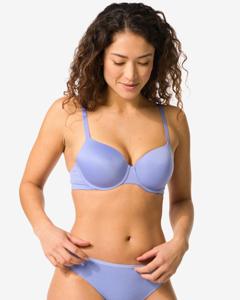 HEMA Voorgevormde Bh Met Beugel Recycled Micro Blauw (blauw)