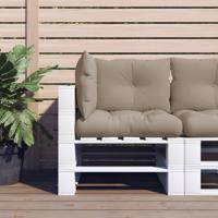 Palletkussens 3 st stof taupe