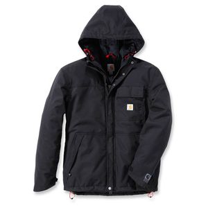 Carhartt Insulated Shoreline Jacket Zwart Regenjas Heren Carhartt Insulated Shoreline Jacket Zwart Regenjas Heren
