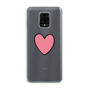 Hartje: Xiaomi Redmi Note 9 Pro Transparant Hoesje