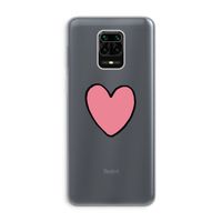 Hartje: Xiaomi Redmi Note 9 Pro Transparant Hoesje
