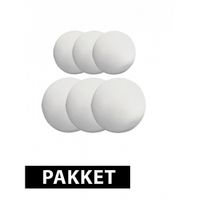 Piepschuim ballen pakket 6 stuks groot - thumbnail