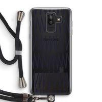 Marrakech Zigzag: Samsung Galaxy J8 (2018) Transparant Hoesje met koord