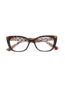 Dolce & Gabbana Kids lunettes de vue à monture papillon - Marron