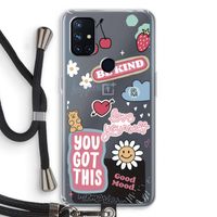 Positivity: OnePlus Nord N10 5G Transparant Hoesje met koord