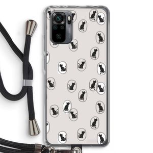 Miauw: Xiaomi Redmi Note 10 Pro Transparant Hoesje met koord