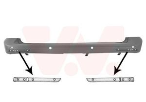 ACHTERBUMPER grijs met PDC GATEN model 5/2012-5/2013 5897541