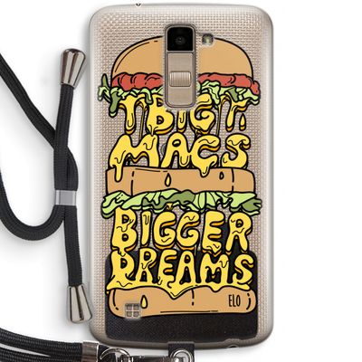 Big Macs Bigger Dreams: LG K10 (2016) Transparant Hoesje met koord