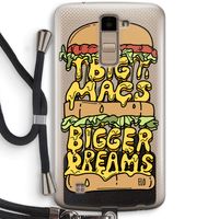 Big Macs Bigger Dreams: LG K10 (2016) Transparant Hoesje met koord