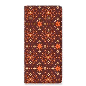 Samsung Galaxy A71 Hoesje met Magneet Batik Brown