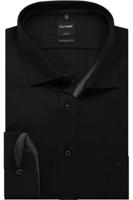 OLYMP Luxor Modern Fit Overhemd zwart,