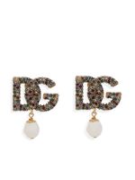 Dolce & Gabbana boucles d'oreilles DG à ornements strassés - thumbnail