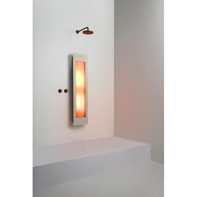 Sunshower Round Medium One infrarood opbouw incl. Wandbeugel 140x33x12cm Sand White M0500-M0106-SML0700
