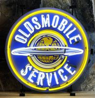 Oldsmobile Neon verlichting met Achterplaat - Ø60cm