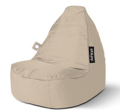 Zitzak 'Senza' Beige - Wit / Ecru - Weerbestendig - Sit&Joy