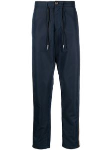 Roberto Cavalli pantalon de jogging à rayures latérales - Bleu