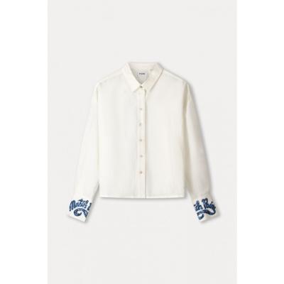 Pom Amsterdam - Wit | Dames | Blouse | Wit | 40 | regular | Kamst mode