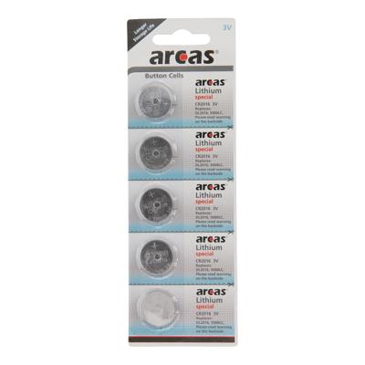 Battery Sales Europe Arcas batterij lithium cr2016 3v, 5st.