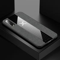 Voor vivo IQOO Neo XINLI stiksels doek textuur schokbestendig TPU beschermhoes (grijs)